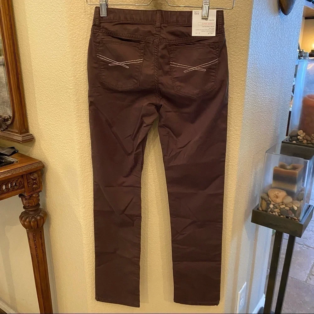 NWT~GAPKIDS Girls Brown Super Skinny Pants Size 12